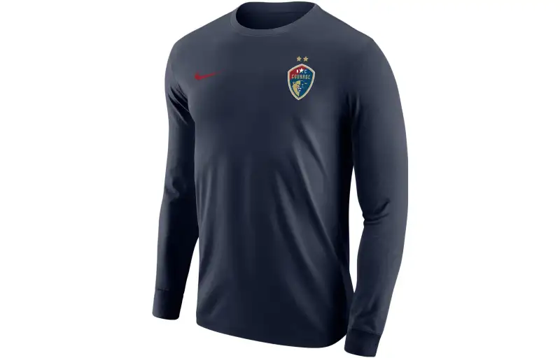 Nike T Shirts Men's Marine Crew Neck Moderate Straight Fit