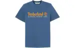 Timberland T Shirts Men's Blue Crew Neck Moderate Straight Fit