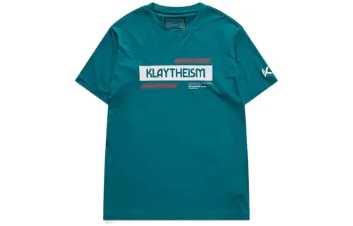 ANTA T Shirts Men's Green Crew Neck Moderate Straight Fit