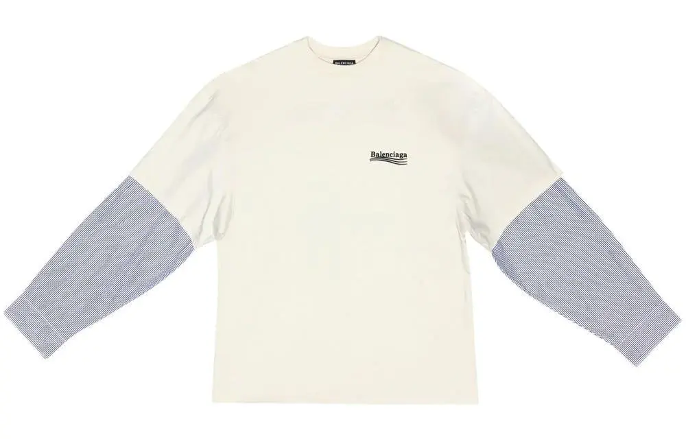 Balenciaga T-Shirts Men's White Crew Neck Moderate