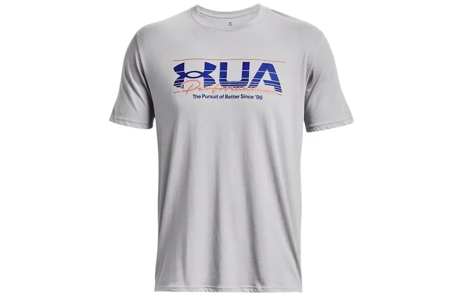 Under Armour T-Shirts Men's Gray Crew Neck Moderate