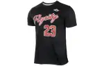 Jordan Flycity T Shirts Men's Black Crew Neck Moderate Straight Fit