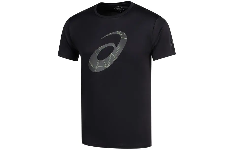 ASICS T-Shirts Men's Black Crew Neck Moderate Other