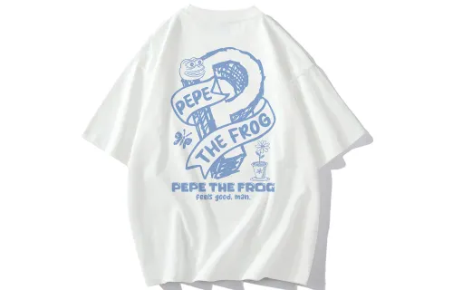 Pepe The Frog T Shirts Unisex Crew Neck Moderate Straight Fit