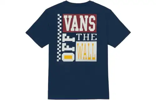 Vans Off THE WALL T Shirt Unisex Dark Blue