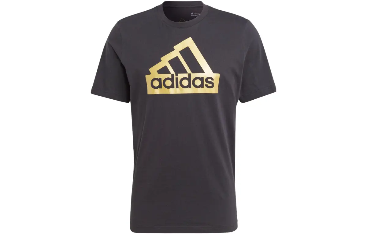 Adidas T-Shirts Men's Black Crew Neck Moderate