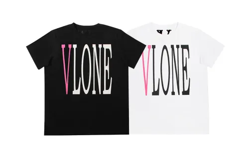 VLONE Big Logo Series T Shirts Unisex Crew Neck Moderate Straight Fit
