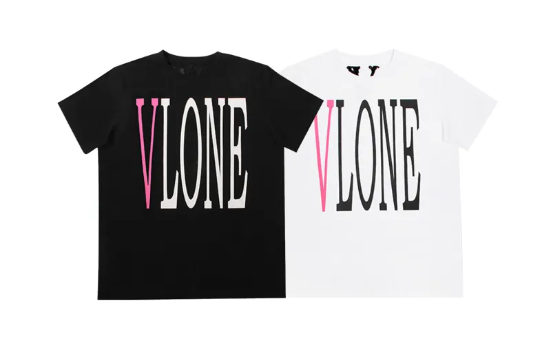VLONE Big Logo Series T Shirts Unisex Crew Neck Moderate Straight Fit