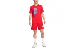 Nike T Shirts Men's Red Crew Neck Thin