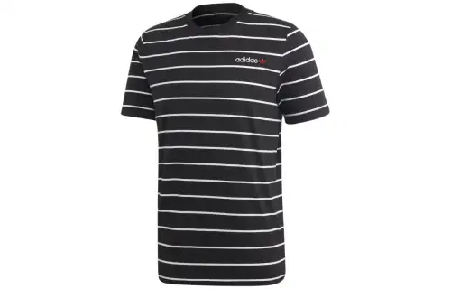 Adidas Originals Linear Stripe Tee T Shirt Men's Black