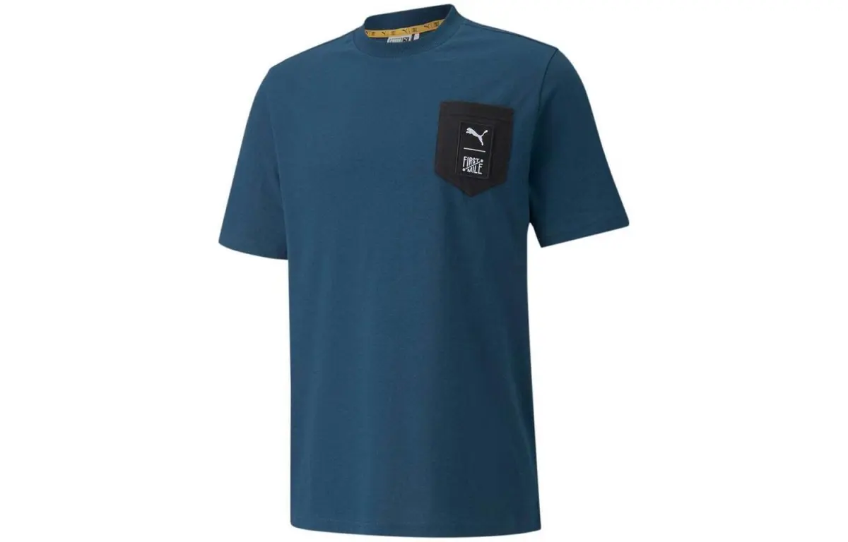 PUMA Set-in Sleeve T-Shirt Men's Blue