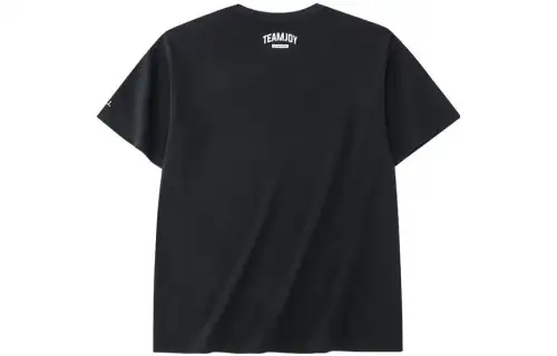 ANTA T Shirts Unisex Black Crew Neck Moderate Straight Fit