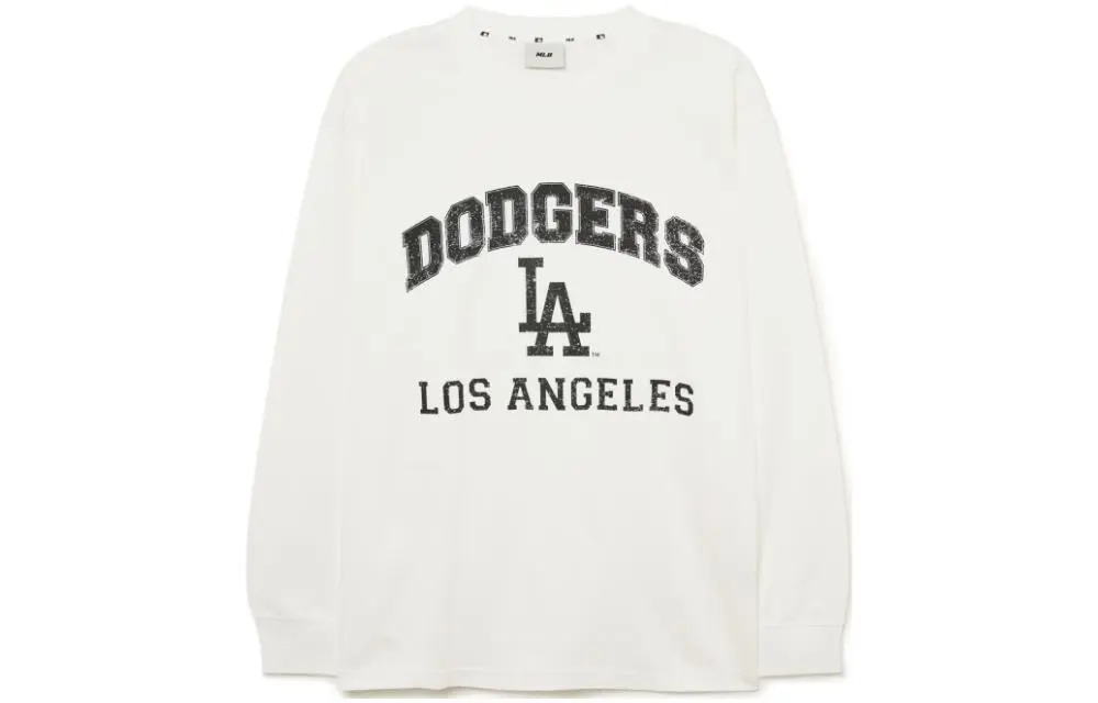 MLB T-Shirts Men's White Crew Neck Moderate