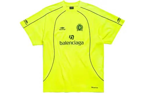 Balenciaga T Shirt Loose Fit Unisex Fluorescent Yellow
