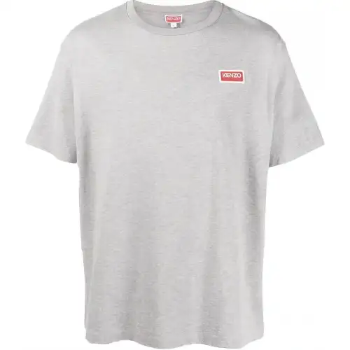 KENZO T Shirts Men's Gray Crew Neck Moderate Straight Fit