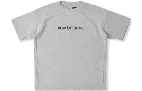 New Balance New Balance SS23 9BOX T Shirts Unisex Gray Crew Neck Moderate Straight Fit