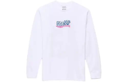 Vans T Shirts Unisex White Crew Neck Moderate Straight Fit