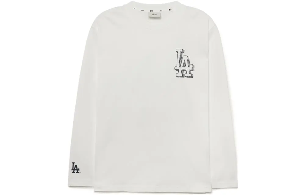 MLB T-Shirts Unisex White Crew Neck Moderate