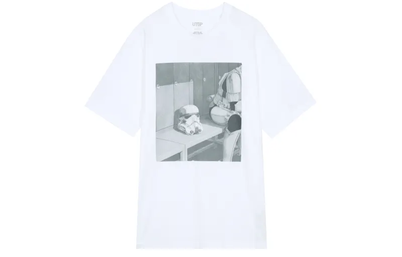 UNIQLO X Disney UNIQLO X , SS23 T Shirts Unisex White Crew Neck Moderate Straight Fit