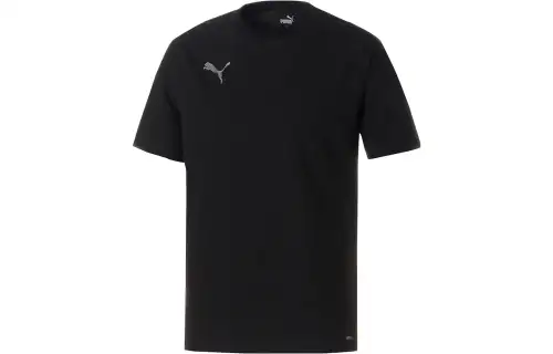 PUMA T Shirts Men's Black Crew Neck Moderate Straight Fit