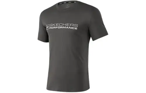 Skechers Basic Sports Collection T Shirt Men's Forged Iron Gray