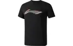 Li Ning Fitness Series T Shirts Men's Black Crew Neck Moderate Straight Fit