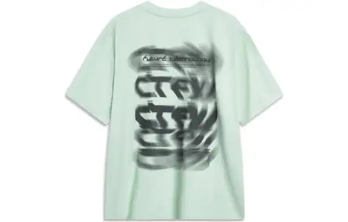 Li Ning T Shirt Unisex Water Wave Green