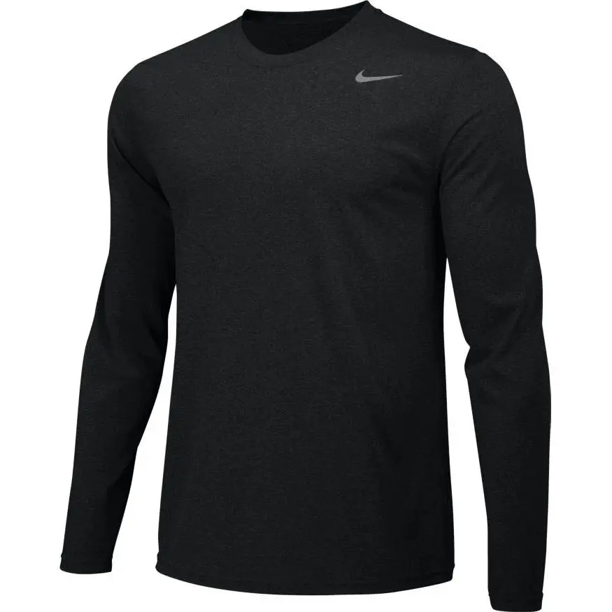 Nike T-Shirts Men's Black Crew Neck Moderate Straight Fit