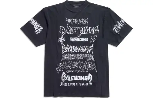 Balenciaga Logo Printed Crewneck T-Shirt