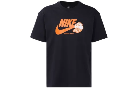 Nike Max90 T-Shirts Men's Black Crew Neck Moderate