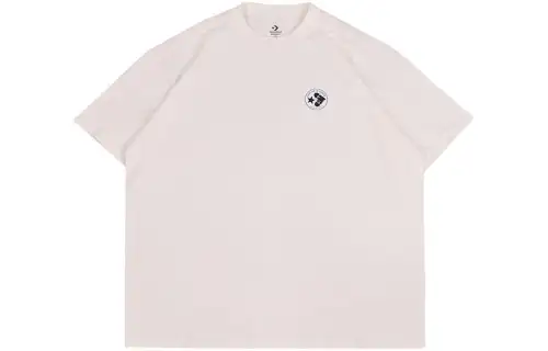 Converse T Shirts Unisex White Crew Neck Moderate Straight Fit