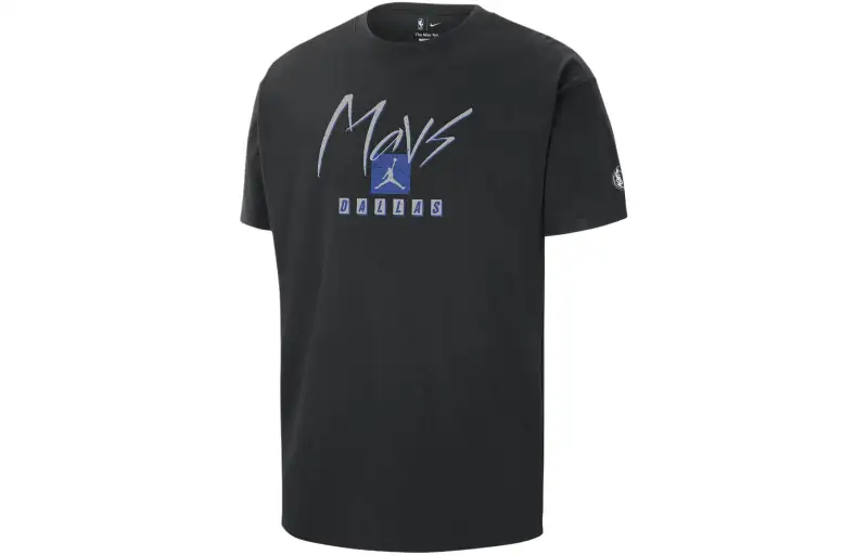 Jordan Dallas Mavericks Courtside Statement Edition T Shirt Dallas Mavericks Men's Black