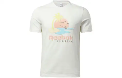Reebok Cl Sr Graphic Tee T Shirt Unisex White