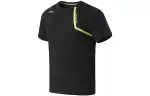 Li Ning Fitness Series T Shirts Men's Black Crew Neck Moderate Straight Fit