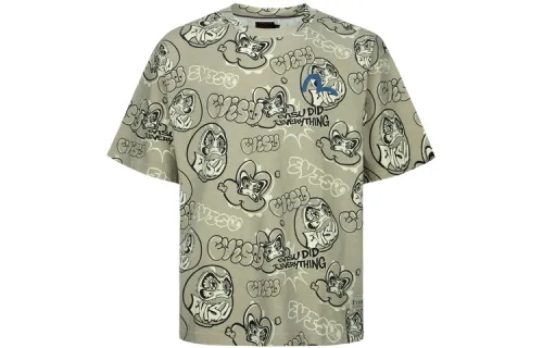 EVISU T Shirts Men's Crew Neck Moderate Straight Fit