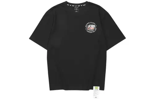 Skechers T Shirts Men's Black Crew Neck Moderate Straight Fit