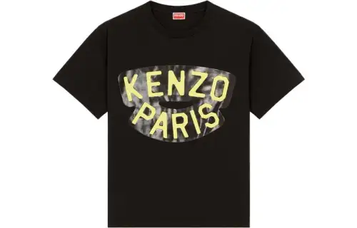 KENZO T Shirts Men's Black Crew Neck Moderate Other