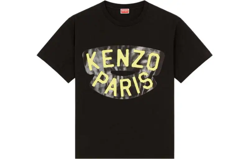 KENZO T Shirts Men's Black Crew Neck Moderate Other