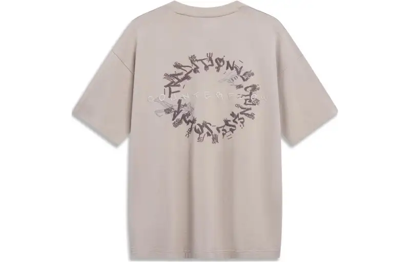 Li Ning CF Tracing T Shirt Unisex Goat Gray
