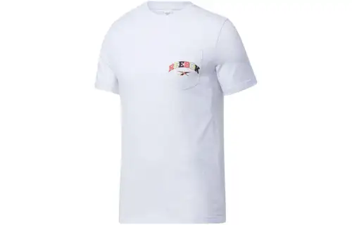 Reebok Cl Bball Pocket Tee T Shirt Unisex White
