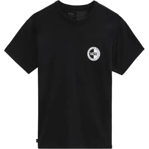 Vans T Shirts Men's Black Crew Neck Moderate Straight Fit