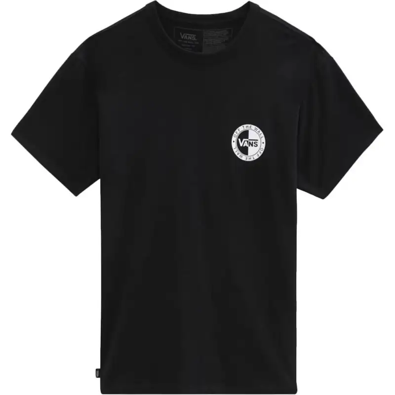 Vans T Shirts Men's Black Crew Neck Moderate Straight Fit