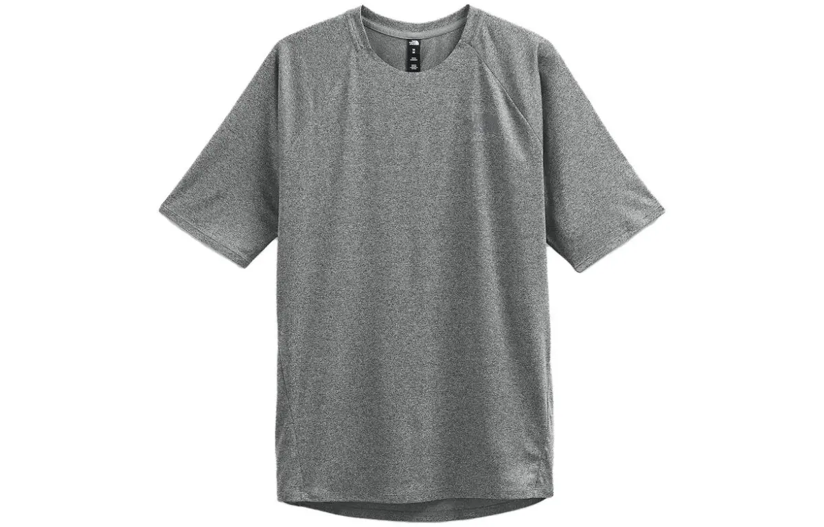 THE NORTH FACE T-Shirts Men's Gray Crew Neck Moderate Straight Fit