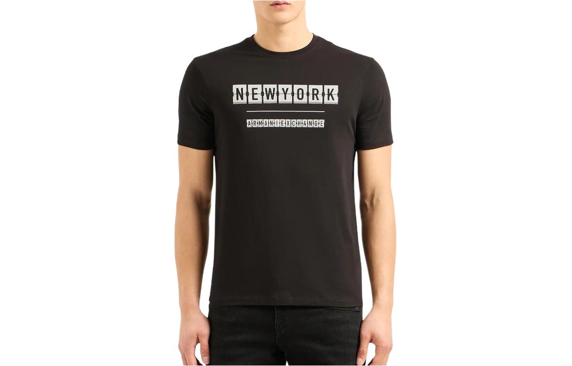 ARMANI EXCHANGE Armani, T-shirt with a round collar, with your logo imprint