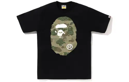 Bape Layered Line Camo Big Ape Head Tee