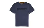 Timberland T Shirts Men's Dark Blue Crew Neck Moderate Straight Fit