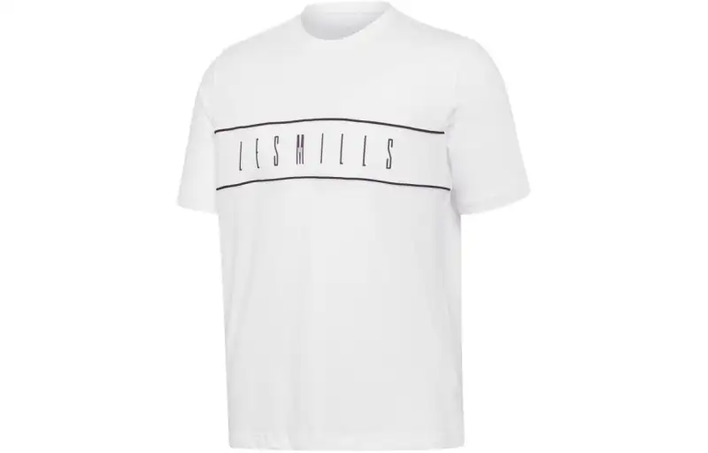 Reebok T Shirts Men's White Crew Neck Moderate Straight Fit