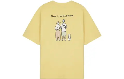 New Balance T-Shirts Unisex Yellow Crew Neck Moderate Straight Fit