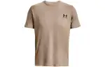 Under Armour T Shirts Men's Khaki Crew Neck Moderate Other