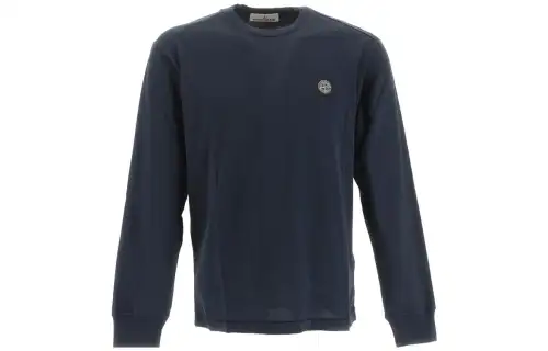 STONE ISLAND Logo Patch Long Sleeved T-Shirt